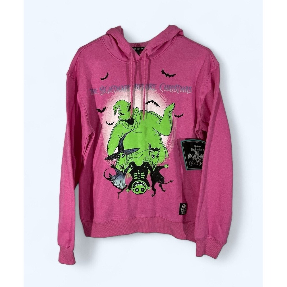 Disney The Nightmare Before Christmas Oogie Boogie Women Pink Hoodie XS (0-2)